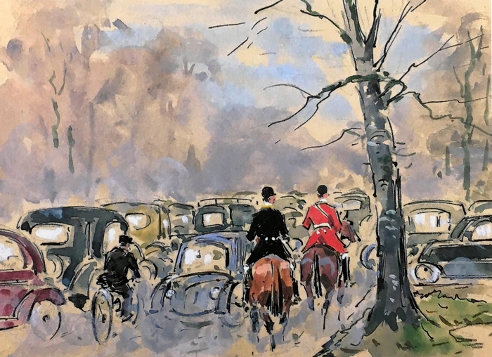 Equipage de La Chapt (Fontainebleau, 1955) - Le Livre des honneurs par Karl Reille
